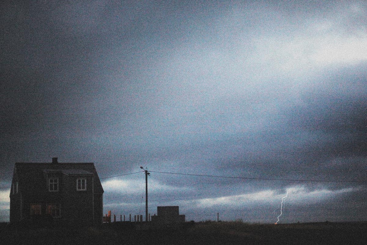 Lightning bolt — Reykjavik, Iceland